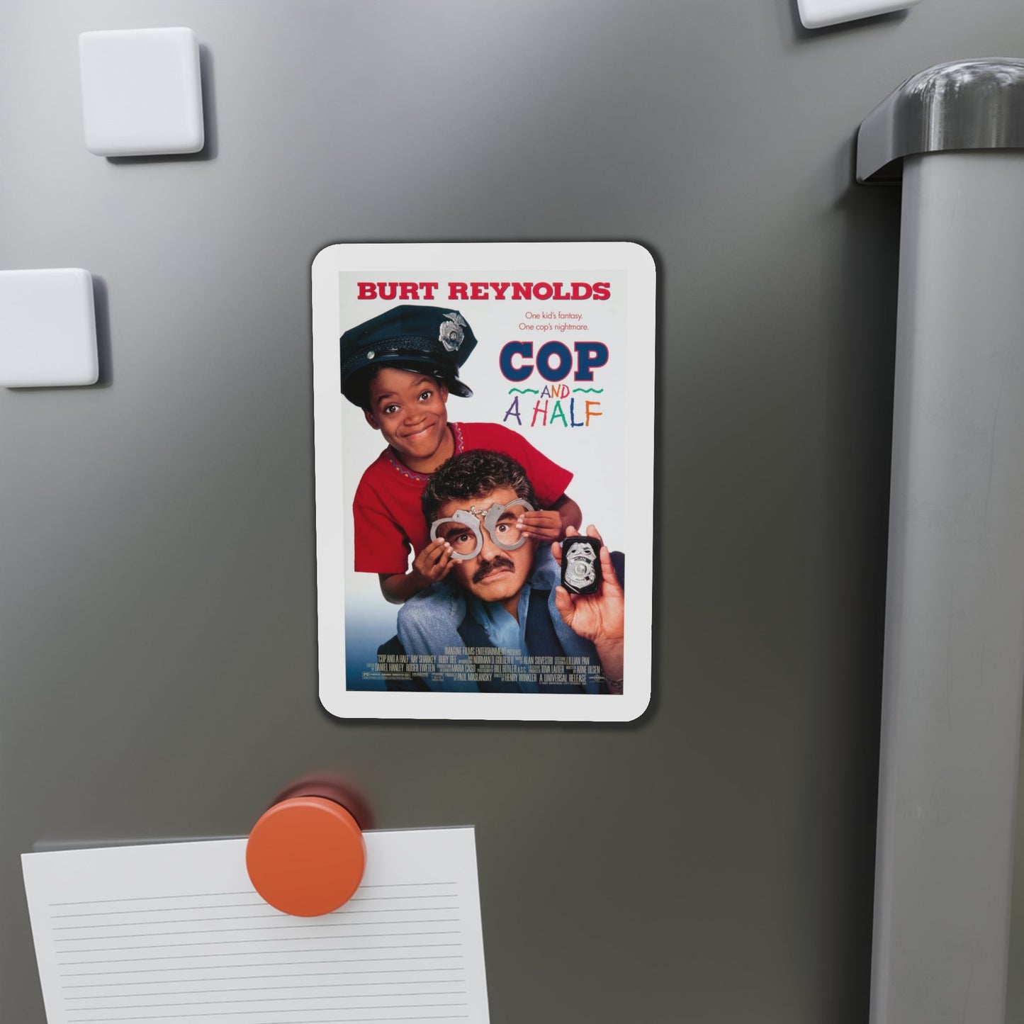 Cop and a Half 1993 Movie Poster Die-Cut Magnet-The Sticker Space