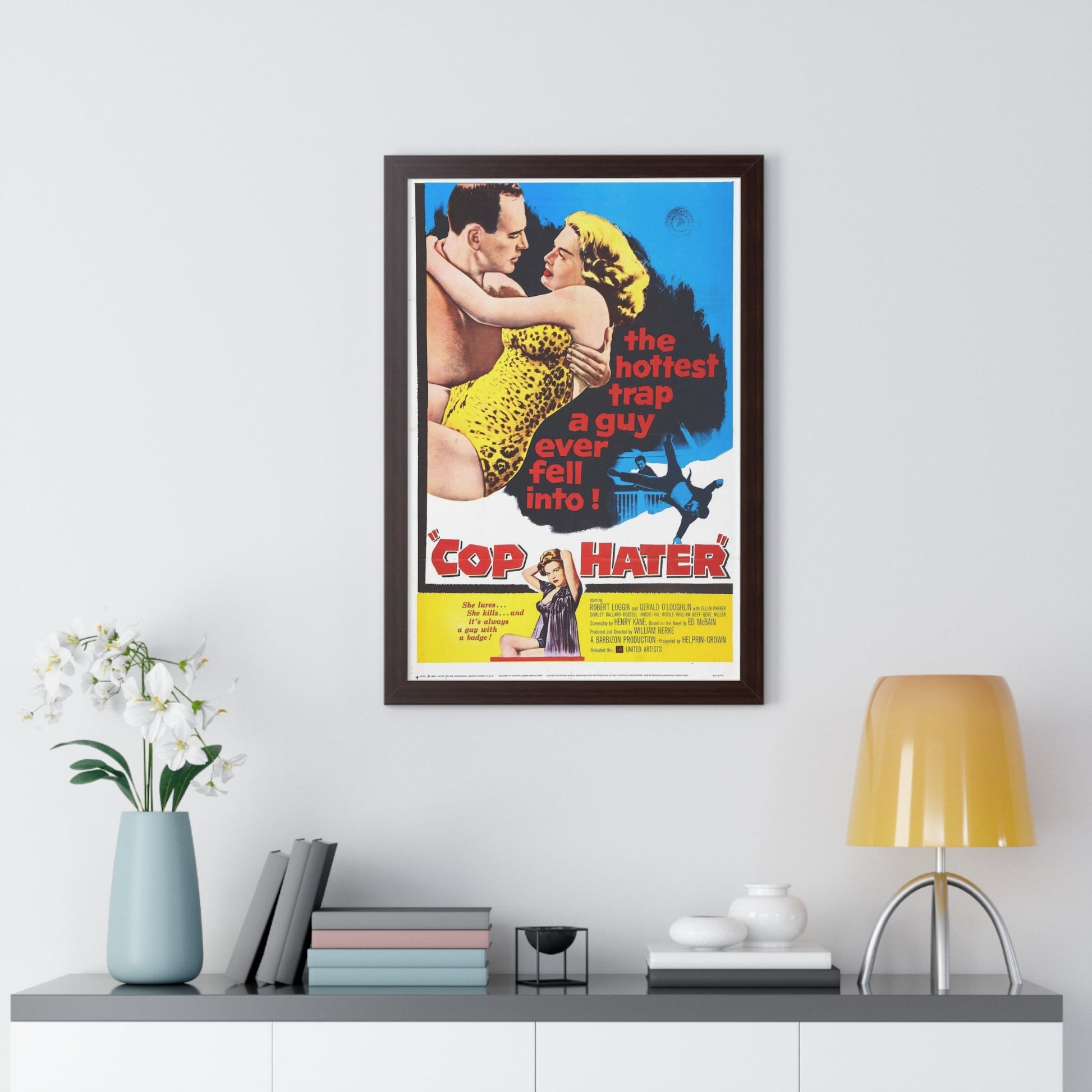 COP HATER 1958 - Framed Movie Poster-The Sticker Space