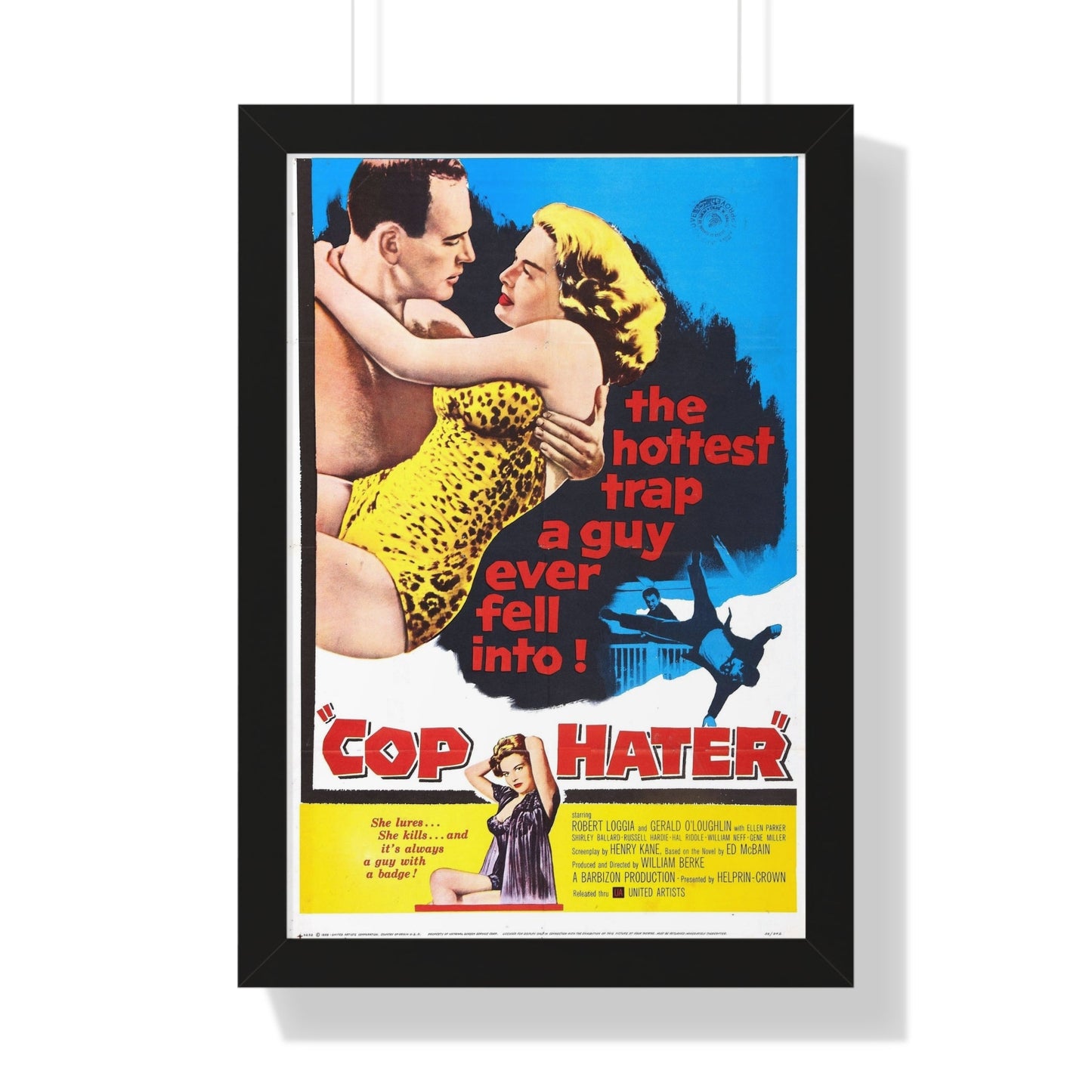 COP HATER 1958 - Framed Movie Poster-16″ x 24″-The Sticker Space