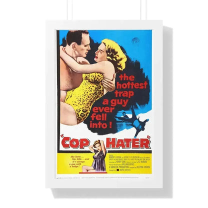 COP HATER 1958 - Framed Movie Poster 16″ x 24″ White - The Sticker Space