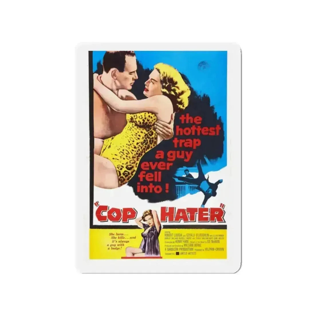 COP HATER 1958 Movie Poster - Refrigerator Magnet - The Sticker Space