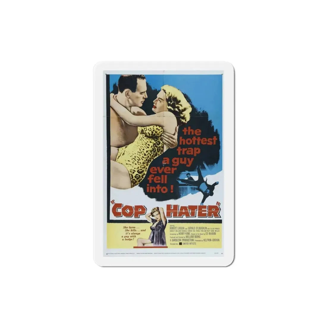 Cop Hater 1958 Movie Poster Refrigerator Magnet - The Sticker Space