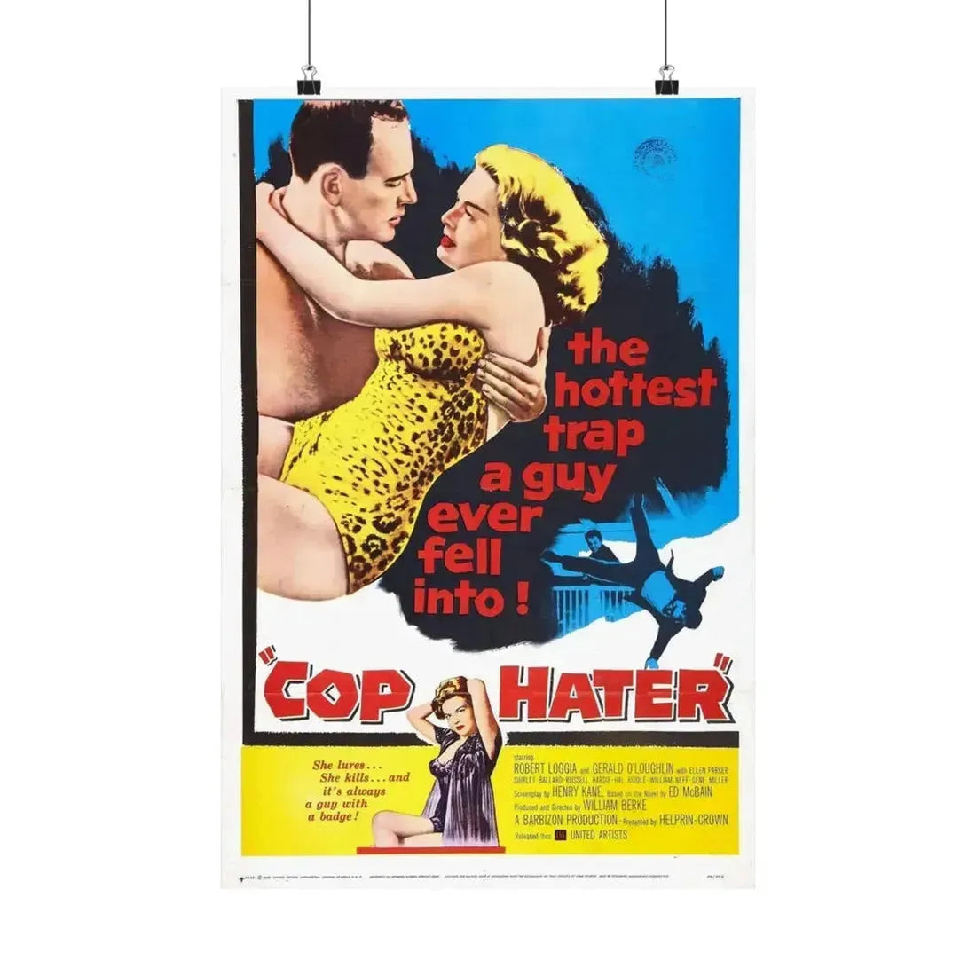 COP HATER 1958 - Paper Movie Poster - The Sticker Space