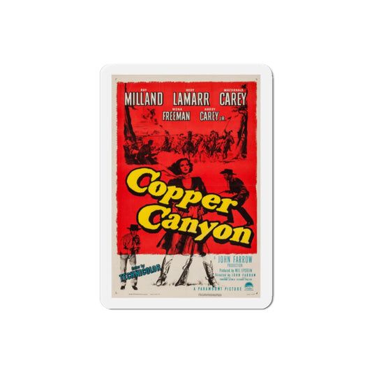 Copper Canyon 1950 Movie Poster Die-Cut Magnet-2" x 2"-The Sticker Space