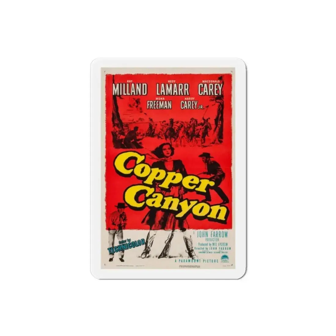 Copper Canyon 1950 Movie Poster Refrigerator Magnet - The Sticker Space