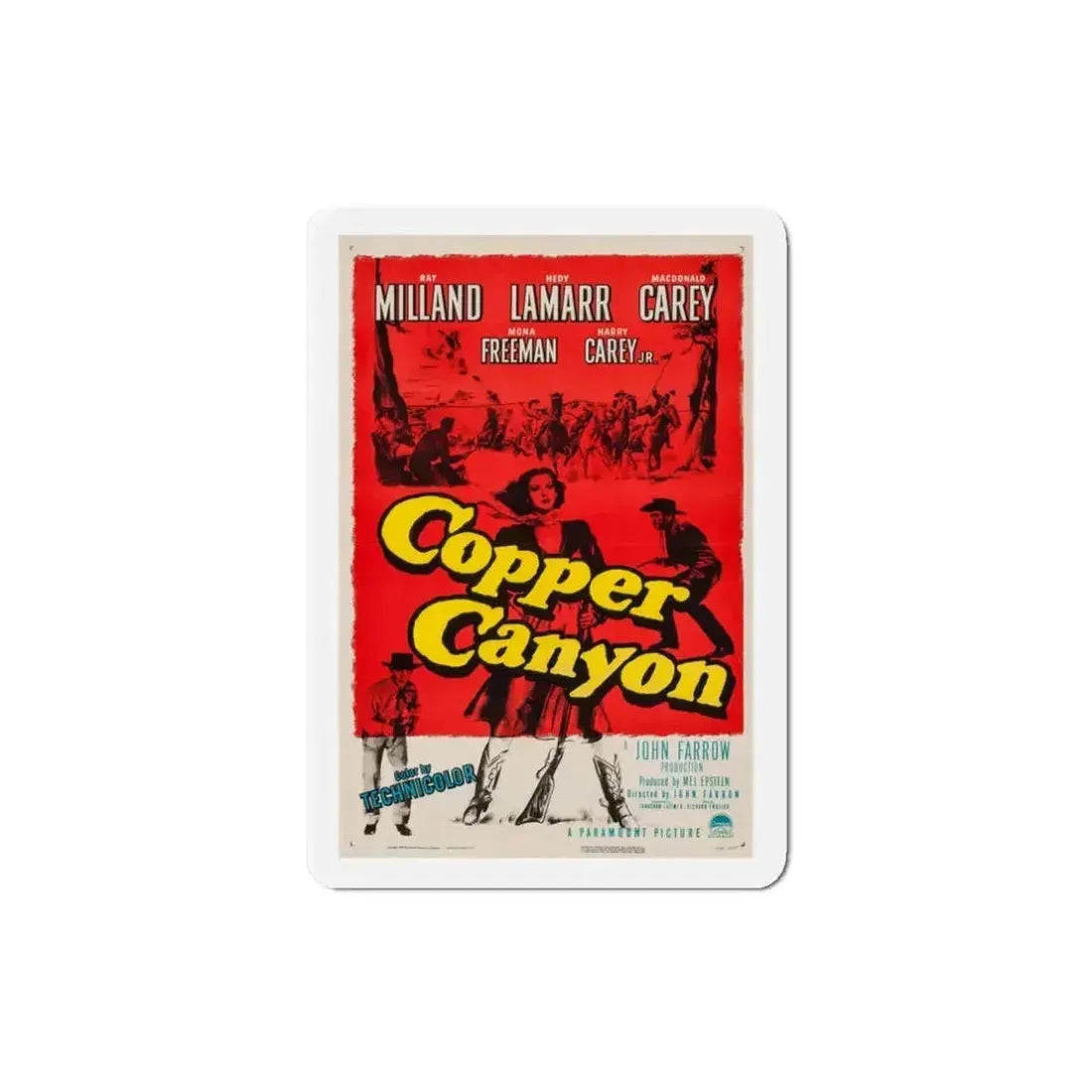 Copper Canyon 1950 Movie Poster Refrigerator Magnet - The Sticker Space