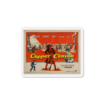 Copper Canyon 1950 v2 Movie Poster Die-Cut Magnet-4 Inch-The Sticker Space