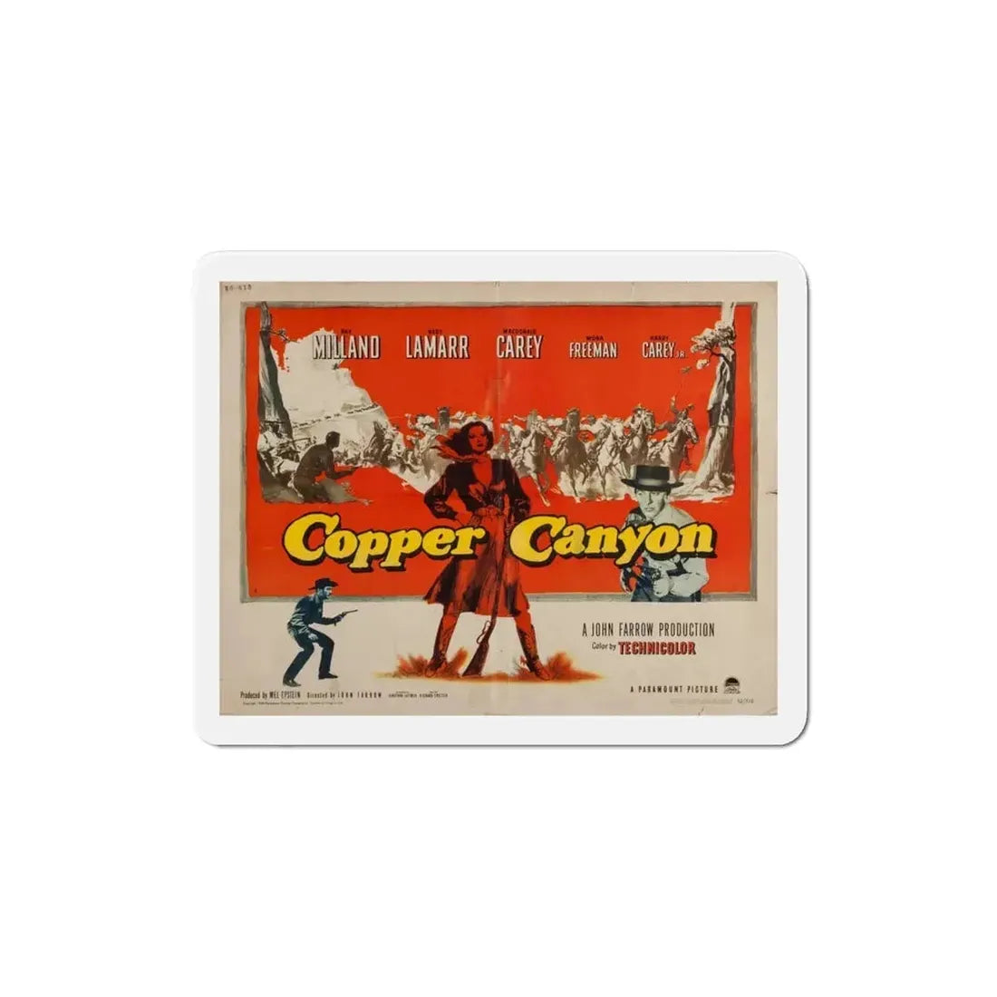 Copper Canyon 1950 v2 Movie Poster Refrigerator Magnet - The Sticker Space