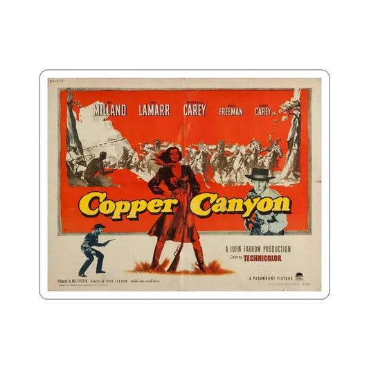 Copper Canyon 1950 v2 Movie Poster STICKER Vinyl Die-Cut Decal 6 Inch - The Sticker Space