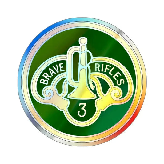 Copy of 3 Cavalry Regiment v3 (U.S. Army) Holographic STICKER Die-Cut Vinyl Decal 6 Inch Holographic - The Sticker Space