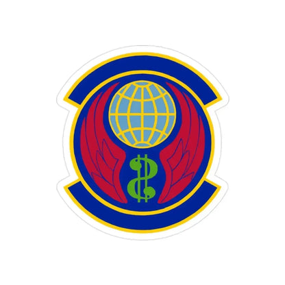 Copy of 355 Comptroller Squadron ACC (U.S. Air Force) REVERSE PRINT Transparent Die-Cut STICKER 2 Inch Die-Cut Transparent - The Sticker Space
