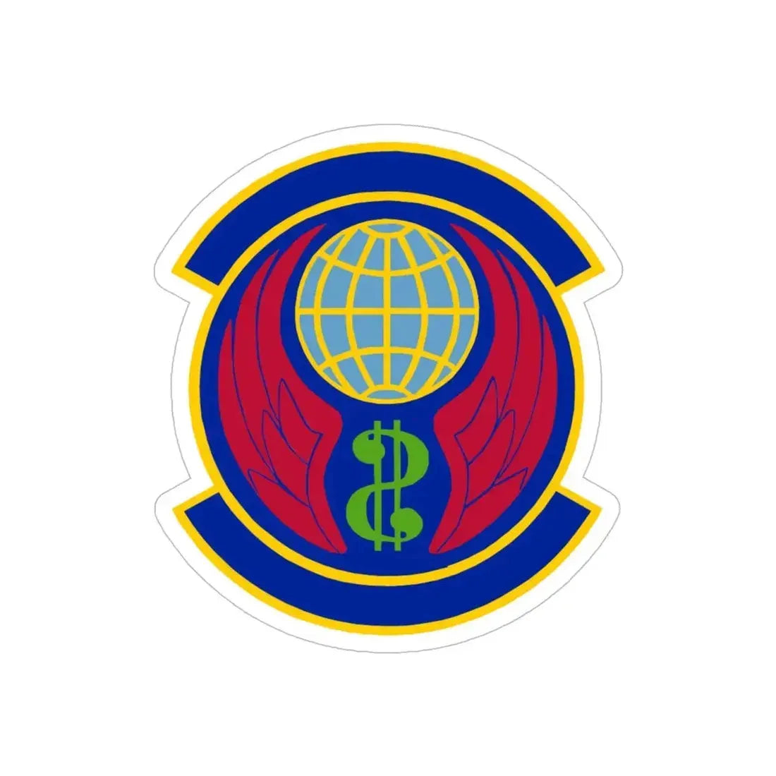 Copy of 355 Comptroller Squadron ACC (U.S. Air Force) REVERSE PRINT Transparent Die-Cut STICKER 6 Inch Die-Cut Transparent - The Sticker Space