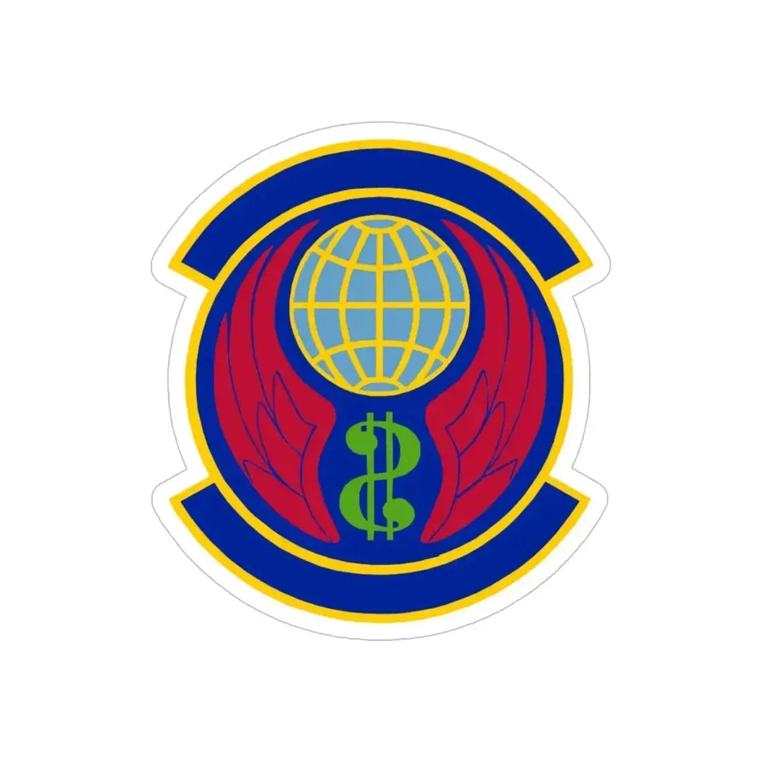 Copy of 355 Comptroller Squadron ACC (U.S. Air Force) REVERSE PRINT Transparent Die-Cut STICKER - The Sticker Space