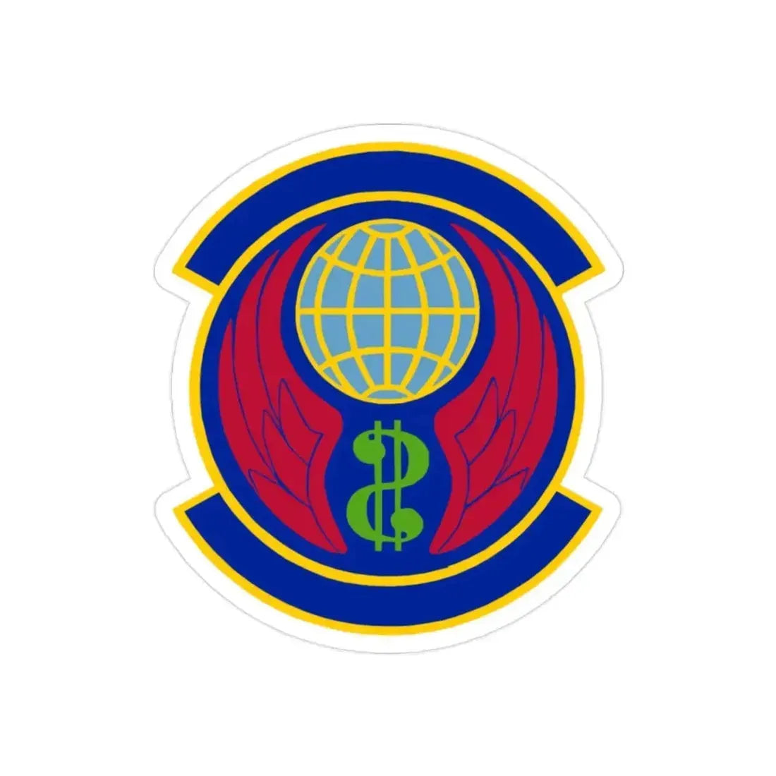 Copy of 355 Comptroller Squadron ACC (U.S. Air Force) REVERSE PRINT Transparent Die-Cut STICKER - The Sticker Space