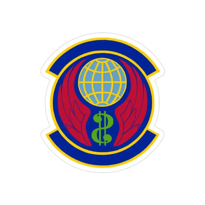 Copy of 355 Comptroller Squadron ACC (U.S. Air Force) REVERSE PRINT Transparent Die-Cut STICKER - The Sticker Space