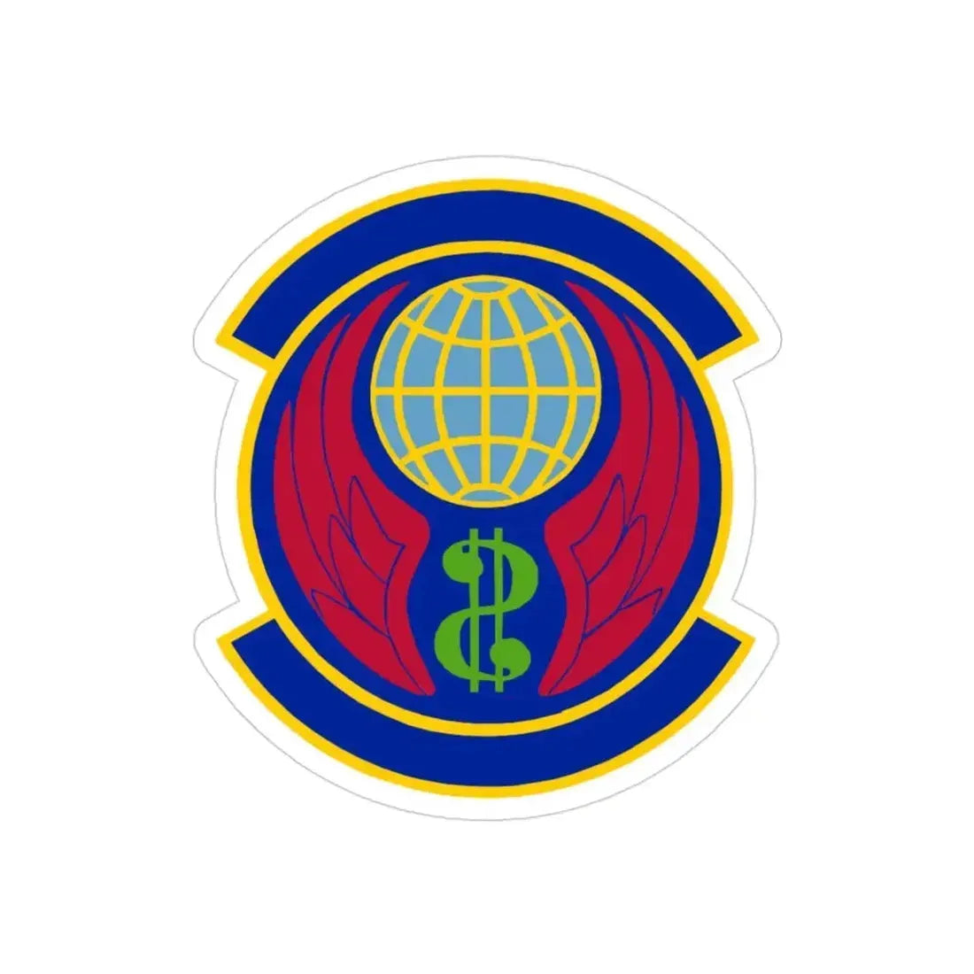 Copy of 355 Comptroller Squadron ACC (U.S. Air Force) REVERSE PRINT Transparent Die-Cut STICKER - The Sticker Space