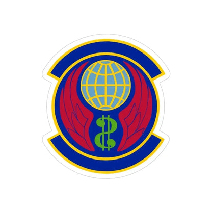 Copy of 355 Comptroller Squadron ACC (U.S. Air Force) REVERSE PRINT Transparent Die-Cut STICKER - The Sticker Space