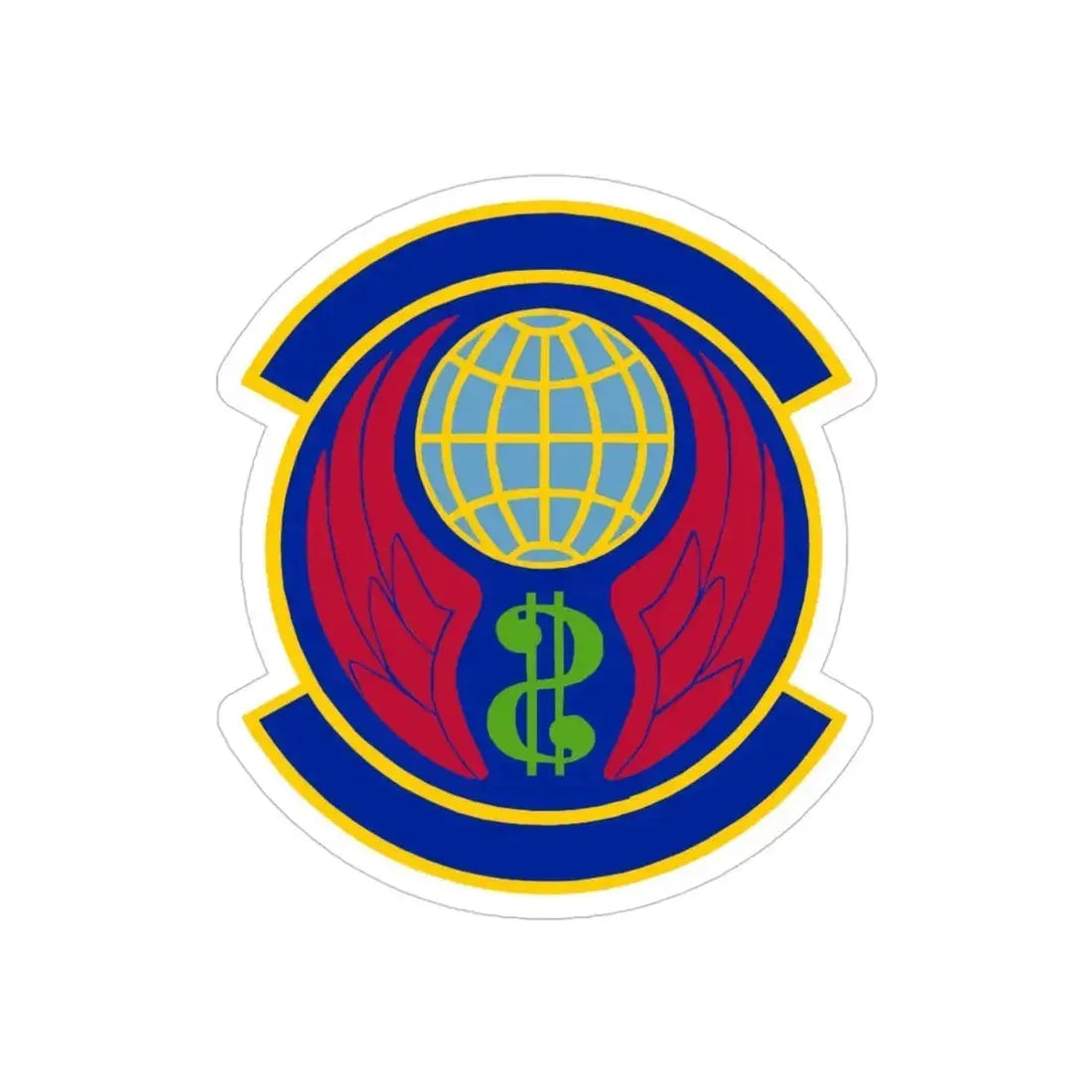 Copy of 355 Comptroller Squadron ACC (U.S. Air Force) REVERSE PRINT Transparent Die-Cut STICKER - The Sticker Space