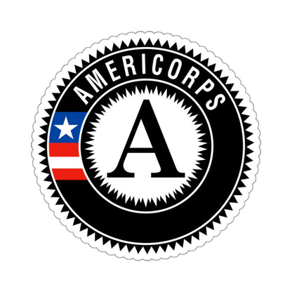 Copy of AmeriCorps STICKER Vinyl Die-Cut Decal-White-The Sticker Space