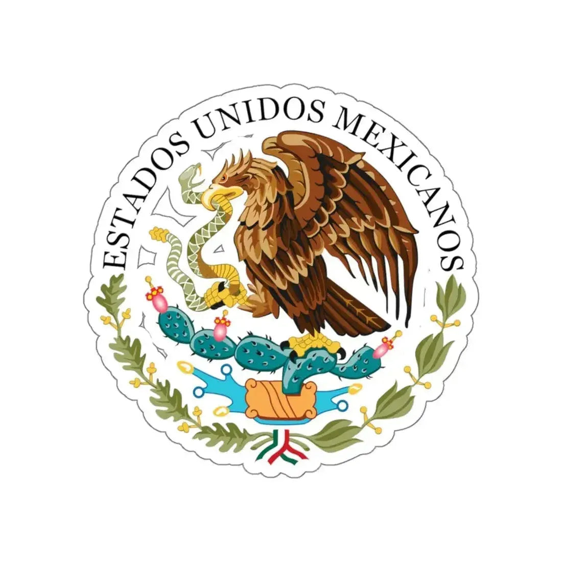 Copy of Copy of Seal of the Government of Mexico STICKER Vinyl Die-Cut Decal - The Sticker Space