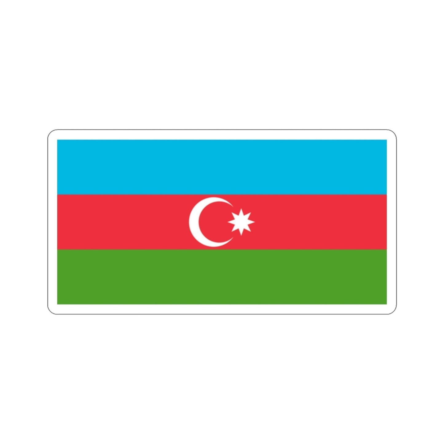 Copy of Flag of Azerbaijan STICKER Vinyl Die-Cut Decal-2 Inch-The Sticker Space