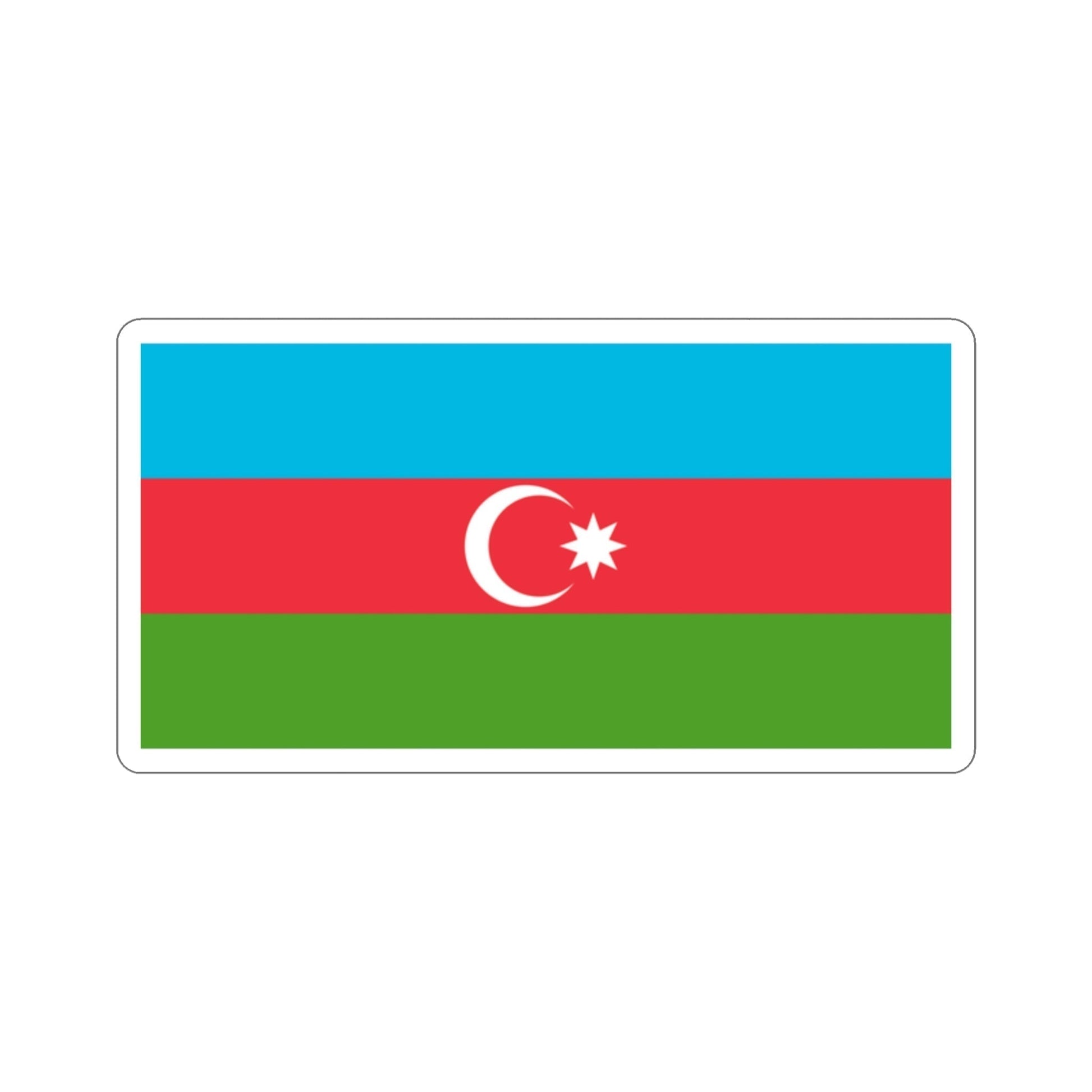 Copy of Flag of Azerbaijan STICKER Vinyl Die-Cut Decal-2 Inch-The Sticker Space