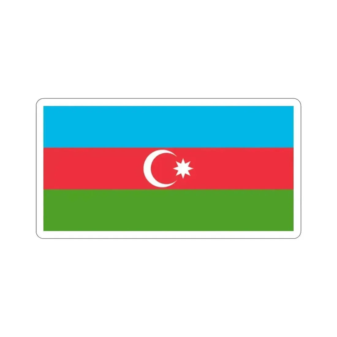 Copy of Flag of Azerbaijan STICKER Vinyl Die-Cut Decal 2 Inch - The Sticker Space