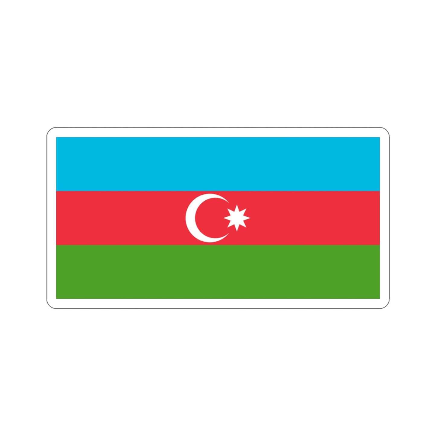 Copy of Flag of Azerbaijan STICKER Vinyl Die-Cut Decal-3 Inch-The Sticker Space