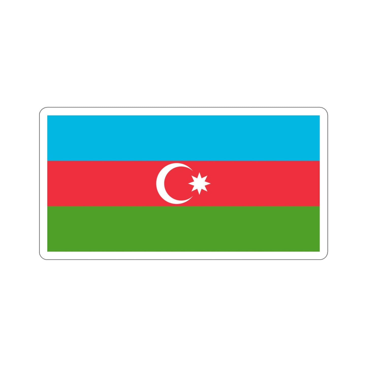 Copy of Flag of Azerbaijan STICKER Vinyl Die-Cut Decal-4 Inch-The Sticker Space