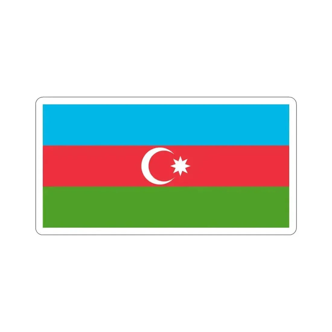 Copy of Flag of Azerbaijan STICKER Vinyl Die-Cut Decal 4 Inch - The Sticker Space