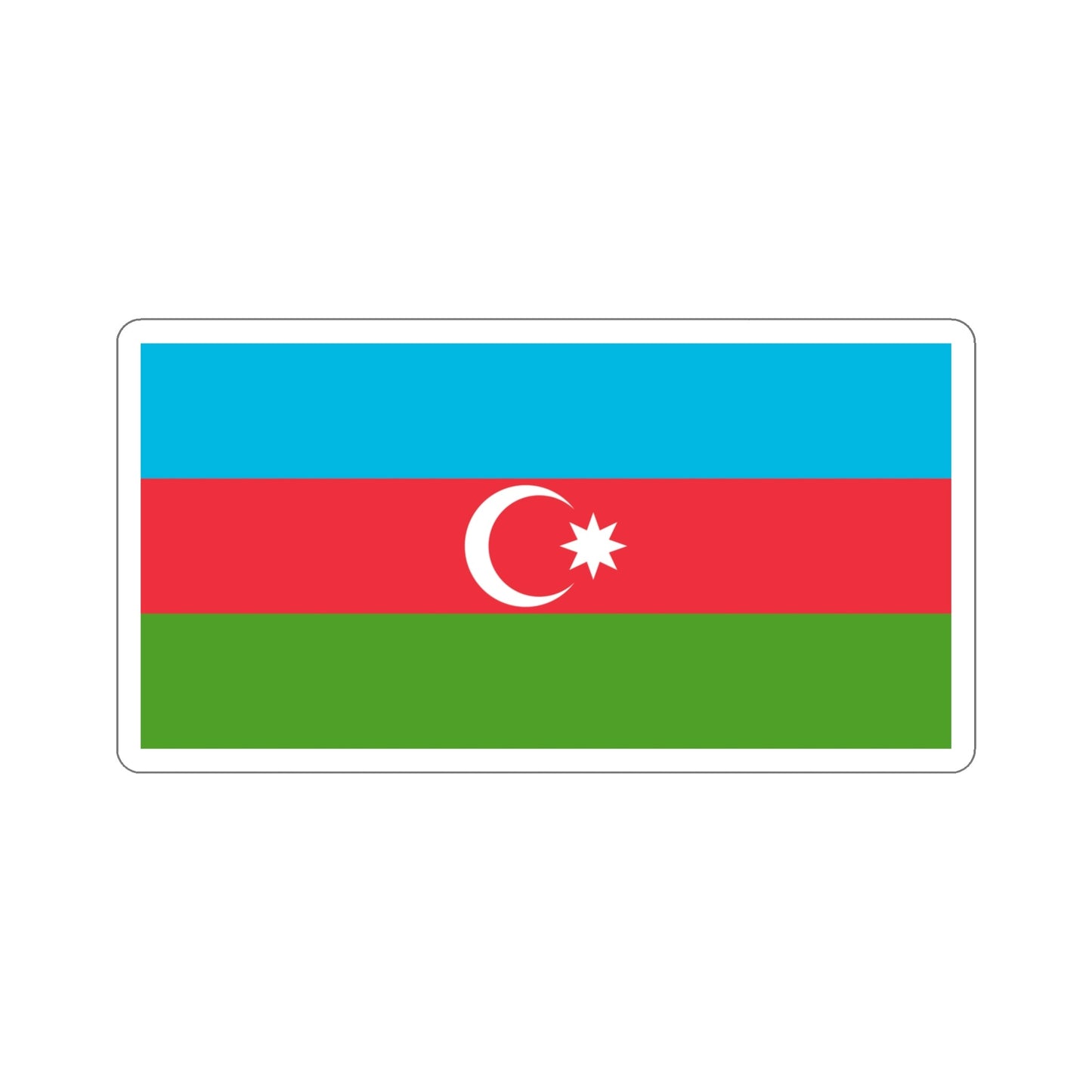 Copy of Flag of Azerbaijan STICKER Vinyl Die-Cut Decal-5 Inch-The Sticker Space