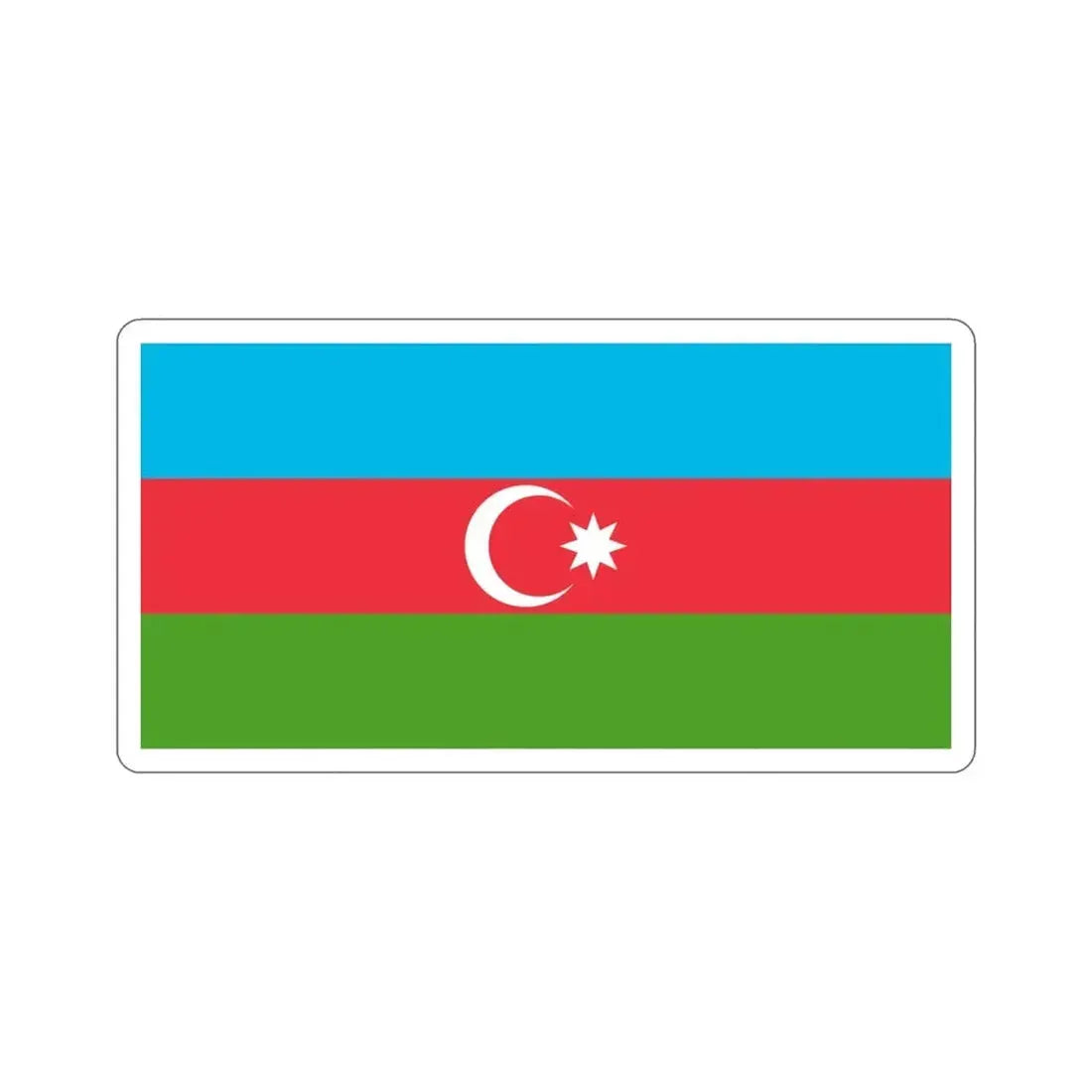 Copy of Flag of Azerbaijan STICKER Vinyl Die-Cut Decal - The Sticker Space