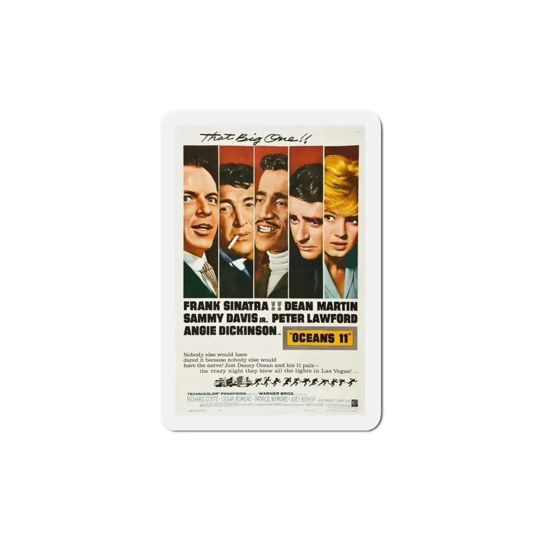Copy of Ocean's Eleven 1960 Movie Poster Refrigerator Magnet - The Sticker Space