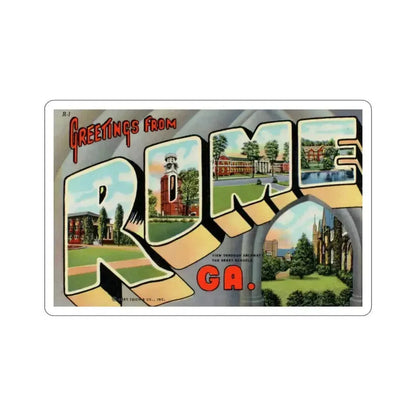 Copy of Rome Georgia (Greeting Cards) STICKER Vinyl Die-Cut Decal 4 Inch - The Sticker Space