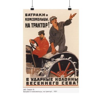 Copy of Soviet Era Poster 2 - Paper Poster-12″ x 18″-The Sticker Space