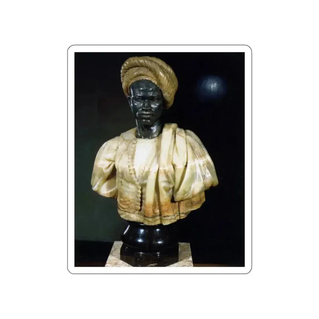 CORDIER, Charles-Henri-Joseph - Negro of the Sudan (Artwork) STICKER Vinyl Die-Cut Decal White Die-Cut 4 Inch - The Sticker Space