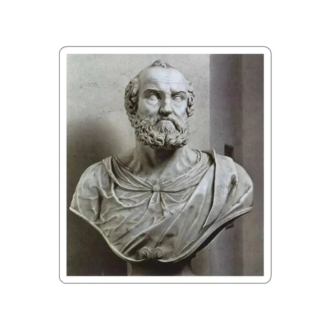 CORDIER, Nicolas - Bust of St Peter (Artwork) STICKER Vinyl Die-Cut Decal White Die-Cut 2 Inch - The Sticker Space