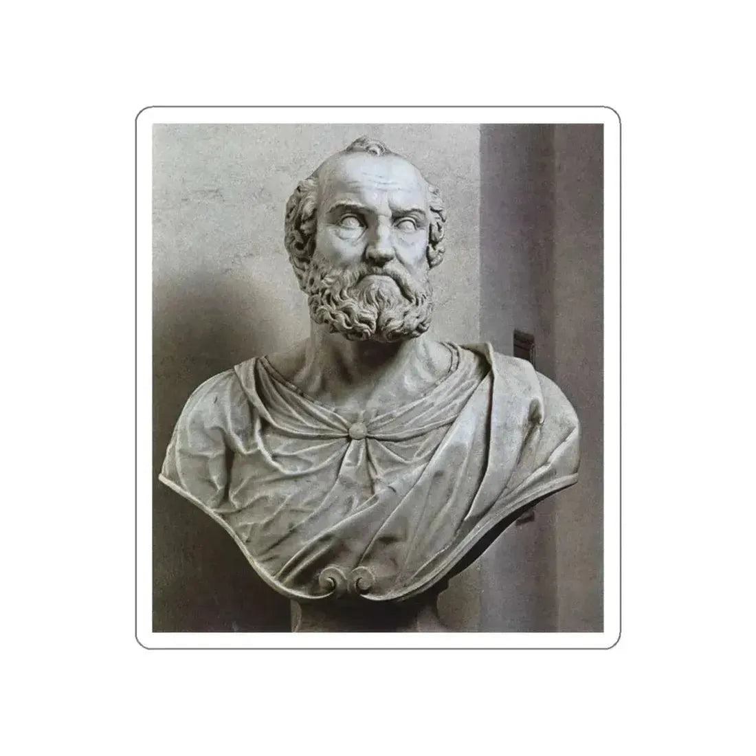 CORDIER, Nicolas - Bust of St Peter (Artwork) STICKER Vinyl Die-Cut Decal White Die-Cut 3 Inch - The Sticker Space