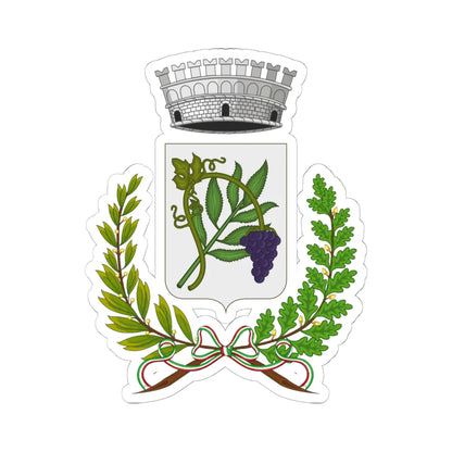 Coreglia Ligure-Stemma (Italy) (Coat of Arms) STICKER Vinyl Kiss-Cut Decal 6 Inch White - The Sticker Space