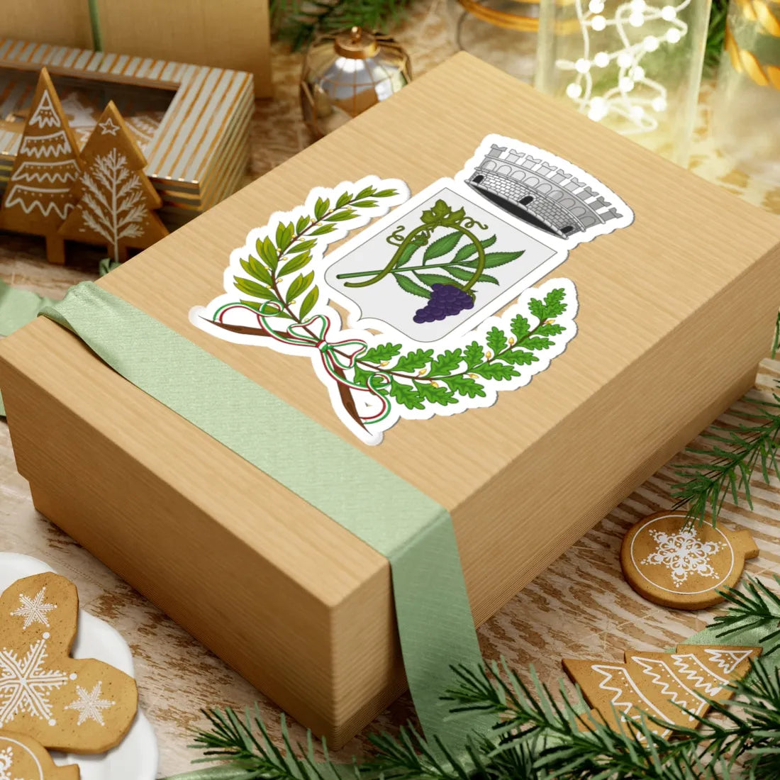 Coreglia Ligure-Stemma (Italy) (Coat of Arms) STICKER Vinyl Kiss-Cut Decal - The Sticker Space