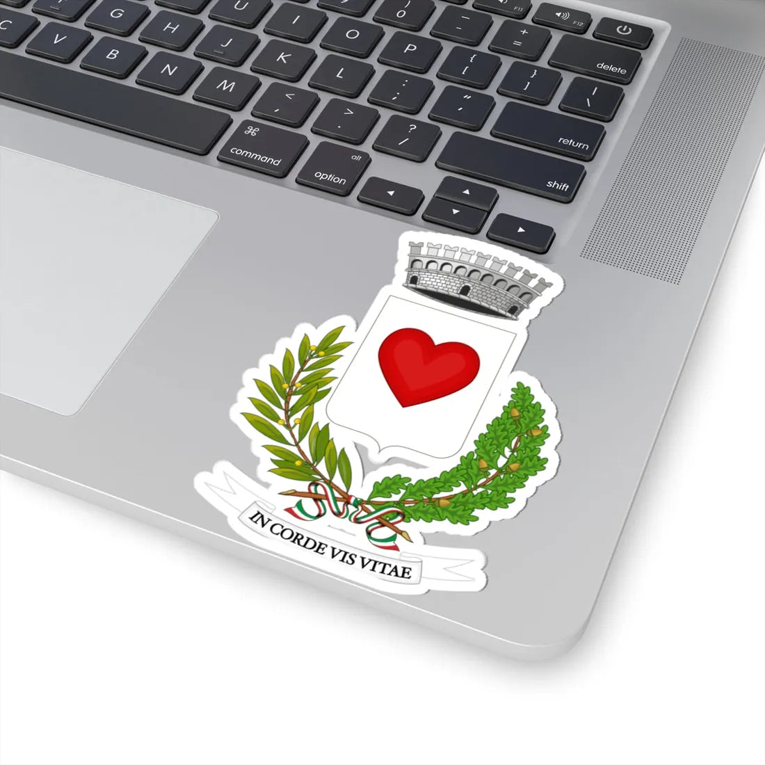 Corigliano dOtranto-Stemma (Italy) (Coat of Arms) STICKER Vinyl Kiss-Cut Decal - The Sticker Space