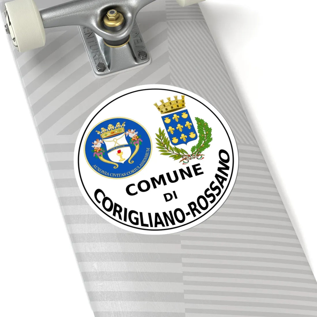 Corigliano-Rossano-Stemma (Italy) (Coat of Arms) STICKER Vinyl Kiss-Cut Decal - The Sticker Space