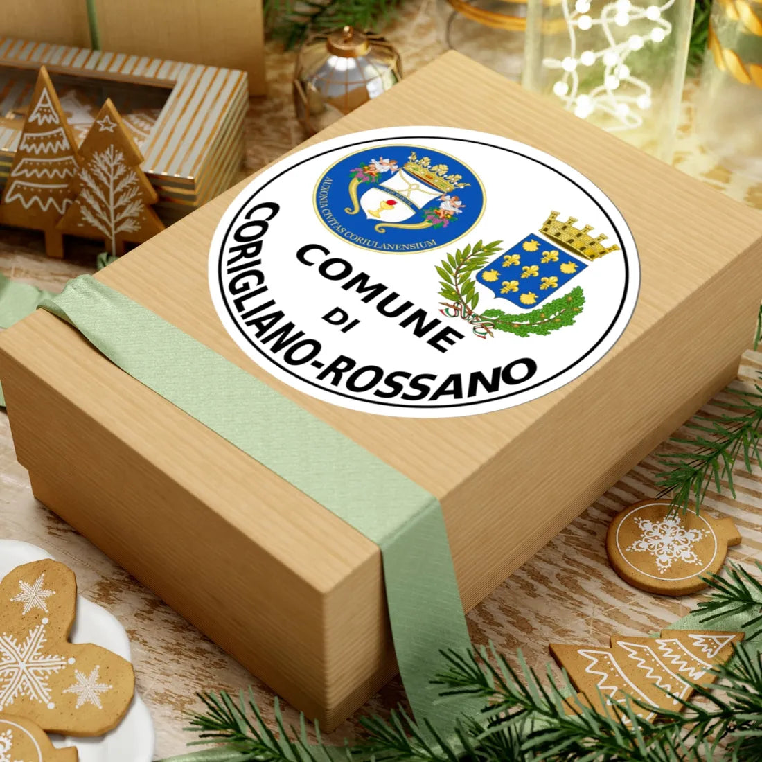 Corigliano-Rossano-Stemma (Italy) (Coat of Arms) STICKER Vinyl Kiss-Cut Decal - The Sticker Space