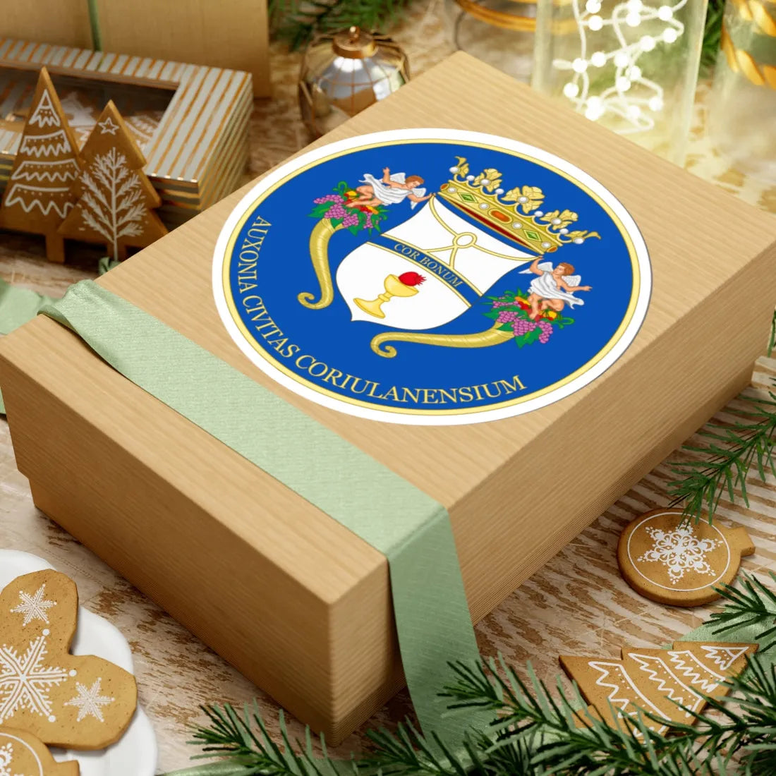 Corigliano-Stemma (Italy) (Coat of Arms) STICKER Vinyl Kiss-Cut Decal - The Sticker Space