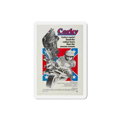 Corky 1972 Movie Poster Refrigerator Magnet 2 Inch - The Sticker Space