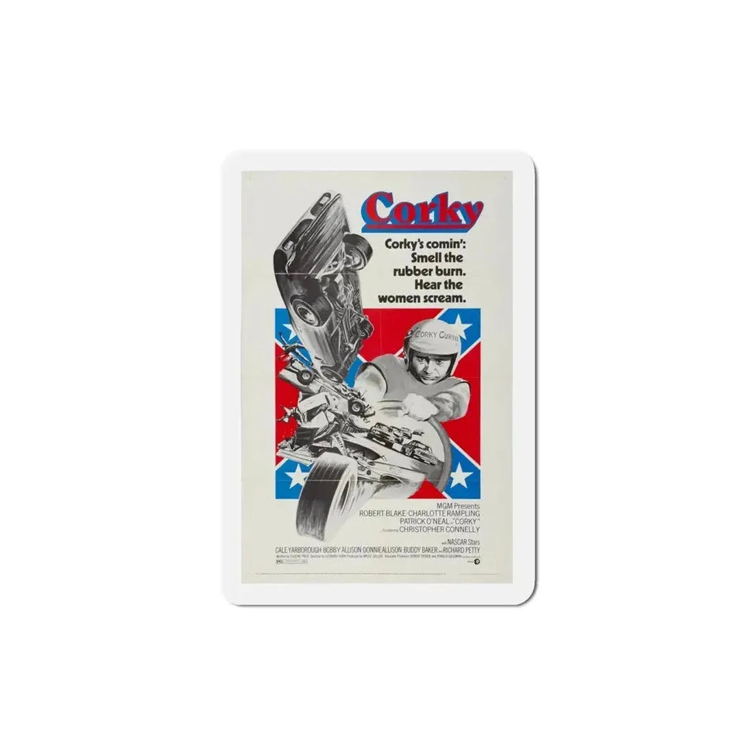 Corky 1972 Movie Poster Refrigerator Magnet 4 Inch - The Sticker Space