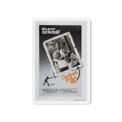 CORNBREAD, EARL AND ME 1975 Movie Poster - Refrigerator Magnet 5 Inch - The Sticker Space