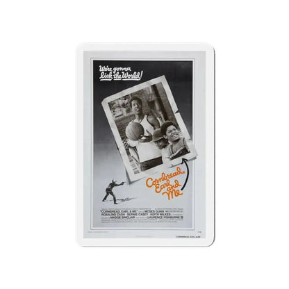 CORNBREAD, EARL AND ME 1975 Movie Poster - Refrigerator Magnet 6 Inch - The Sticker Space