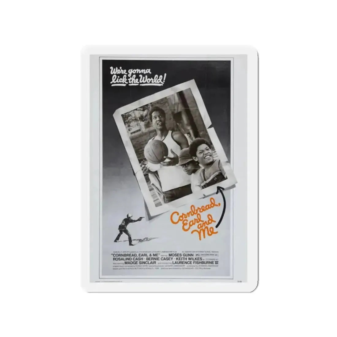 CORNBREAD, EARL AND ME 1975 Movie Poster - Refrigerator Magnet - The Sticker Space