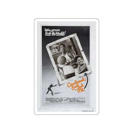CORNBREAD, EARL AND ME 1975 Movie Poster STICKER Vinyl Die-Cut Decal 2 Inch - The Sticker Space
